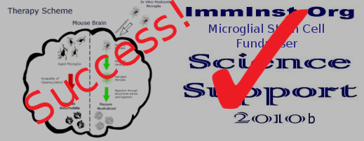 Microglial Stem Cell Research Imminst Fundraiser 2010 success3.png